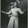 Betty Garrett and unidentified actor in a scene from the stage production Something for the Boys