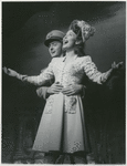 Betty Garrett and unidentified actor in a scene from the stage production Something for the Boys