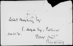 Carlyle, Thomas. ALS to R. Browning