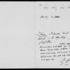 Letters of Charles Dickens to Wilkie Collins. Manuscript list in an unidentified hand. Pages 1-5 written on stationery of A. P. Watt, literary agent n.d.