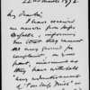 Bentley, George. ALS to 1872 Mar. 22