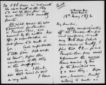 Bentley, George. ALS to 1872 May 18