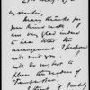 Bentley, George. ALS to 1872 May 21