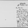 Bentley], [George]. ALS to 1872 Nov. 16