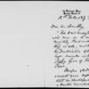 Bentley, [George]. ALS to 1873 Feb. 12