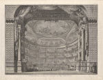 Vue perspective de l’interieur de la salle qui fait voir l’amphithéatre