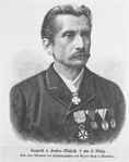 Leopold v. Sacher-Masoch, † am 9 März. Nach winer Ausnahme des Hosphotographen und Malers Grass in Mannheim.