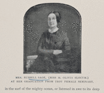 Mrs. Russell Sage, (Miss M. Olivia Slocum) at her graduation from Troy Female Seminary.