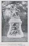 La statue de Bernadin St. Pierre, (au jardin des Plantes, à Paris.)
