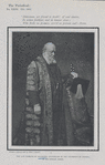 The late Marquis of Salisbury, Chancellor of the University of Oxford, in his official robes