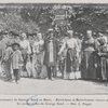 Le centenaire de George Sand en Berry: Berrichons et Berrichonnes venant saluer les petites-filles de George Sand