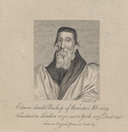 Edwin Sandes Bishop of Worcester A.D. 1559, translated to London 1570, and to York, 1577. Died 1590. From an original picture at Ombersley