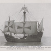 Santa María III. The twentieth century replica of Columbus's flagship, at seas on her trial before coming up the Guadulquiver River to the exposition at Seville.
