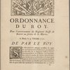 Ordonnance du roy