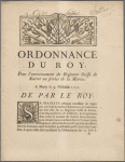 Ordonnance du roy