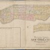 Outline and Index map of New York City, Manhattan Island.