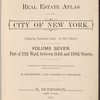 Robinsons Real Estate Atlas of the City of New York, Embracing Manhatten Island ... Volume Seven., Part of 12th Ward, between 114th and 138th Streets 