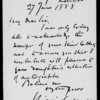 To "my Darling" ALS 1888 June 27