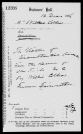 Stationers' company, London. Two memoranda of copyright registration made out to Wilkie Collins for his The victims of circumstantial evidence, Dec. 16, 1886, and The legacy of Cain, Oct. 29, 1887