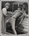 Jill Choder, Armand Assante, and Richard Bauer in Boccaccio, 1975 Sept.