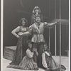 Clockwise from left: Caroline McWilliams, Virginia Vestoff, Armand Assante, D'Jamin Bartlett, and Jill Choder in Boccaccio, 1975 Sept.