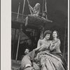 On platform: D'Jamin Bartlett and Armand Assante; Standing: Richard Bauer, Michael Zaslow, and Caroline McWilliams in Boccaccio, 1975 Sept.
