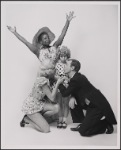 Publicity photo of Butterfly McQueen (back) and cast members in Curley McDimple, 1968 Oct. 7.