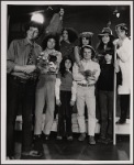 Front row: Barry Primus, Steve Menken, Jackie Paris, Robert Schlee and Amy Taubin; Back row: Denise Delapenha, Mary Delson, Jessica Harper, and George McGrath in Doctor Selavy's Magic Theatre, 1972 Dec.