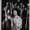Clockwise from center: Steve Menken, Jessica Harper, Denise Delapenha, Mary Delson, and Amy Taubin in Doctor Selavy's Magic Theatre, 1972 Dec.