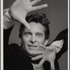 Jeremy Brett in publicity photo for the touring stage production of the 1977-80 revival of Dracula, sets by Edward Gorey