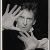 Jeremy Brett in publicity photo for the touring stage production of the 1977-80 revival of Dracula, sets by Edward Gorey