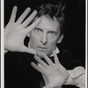 Jeremy Brett in publicity photo for the touring stage production of the 1977-80 revival of Dracula, sets by Edward Gorey