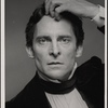 Jeremy Brett in publicity photo for the touring stage production of the 1977-80 revival of Dracula, sets by Edward Gorey