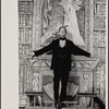 Jeremy Brett in the touring stage production of the 1977-80 revival of Dracula, sets by Edward Gorey