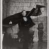 Jeremy Brett in the touring production of the 1977-80 revival of Dracula, sets by Edward Gorey