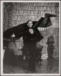 Jeremy Brett in the touring production of the 1977-80 revival of Dracula, sets by Edward Gorey