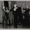 Nick Stannard, Jeremy Brett and Dalton Dearborn in the touring stage production of the 1977-80 revival of Dracula, sets by Edward Gorey