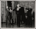 Nick Stannard, Jeremy Brett and Dalton Dearborn in the touring stage production of the 1977-80 revival of Dracula, sets by Edward Gorey