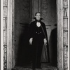 Jeremy Brett in the touring production of the 1977-80 revival of Dracula, sets by Edward Gorey