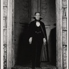 Jeremy Brett in the touring stage production of the 1977-80 revival of Dracula, sets by Edward Gorey