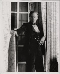 Jeremy Brett in the touring production of the 1977-80 revival of Dracula, sets by Edward Gorey