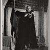 Jeremy Brett in the touring stage production of the 1977-80 revival of Dracula, sets by Edward Gorey