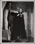 Jeremy Brett in the touring stage production of the 1977-80 revival of Dracula, sets by Edward Gorey