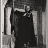 Jeremy Brett in the touring stage production of the 1977-80 revival of Dracula, sets by Edward Gorey