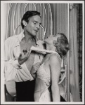 Jeremy Brett and Margaret Whitton in the touring stage production of the 1977-80 revival of Dracula, sets by Edward Gorey