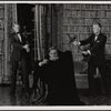 Nick Stannard, Jeremy Brett and Dalton Dearborn in the touring production of the 1977-80 revival of Dracula, sets by Edward Gorey