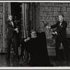 Nick Stannard, Jeremy Brett and Dalton Dearborn in the touring stage production of the 1977-80 revival of Dracula, sets by Edward Gorey