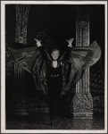 Jeremy Brett in the touring production of the 1977-80 revival of Dracula, sets by Edward Gorey