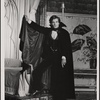 Jean LeClerc in the 1977-80 Broadway revival of Dracula, sets by Edward Gorey