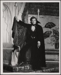 Jean LeClerc in the 1977-80 Broadway revival of Dracula, sets by Edward Gorey